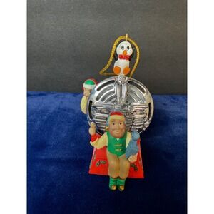 Harley Davidson Christmas ornament testing area elves‎